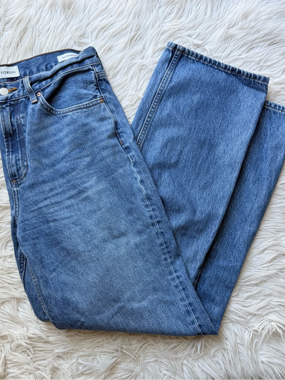 Aritzia Denim Forum The ’90s Iggy Low Rise Baggy Jeans 100% Cotton Blue Size 28
